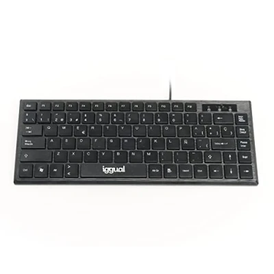 Afbeelding van Toetsenbord iggual Teclado USB compacto TKL Slim negro Zwart