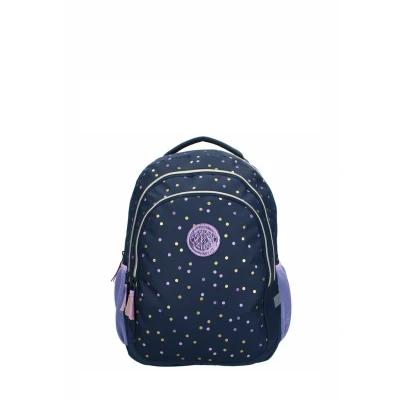 Afbeelding van Milky Kiss Dotted Delight Rugzak Blauw Schooltas Meisje Stippen
