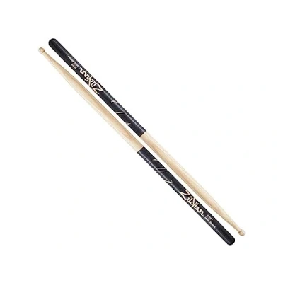 Afbeelding van Zildjian 7A Sticks zwart DIP, Wood Tip Hickory, Natural Finish Drumsticks