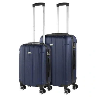 Afbeelding van ITACA Koffers Harde kofferset met 4 wielen Grote koffer, vliegtuigbagage, reisbagageset. Combinatieslot 771115, marineblauw, Marinier