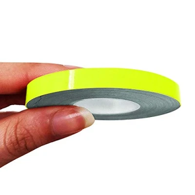 Afbeelding van 4R Quattroerre.it 10488 Trim Stripes plakstrips voor auto&#039;s, fluorescerend geel, 7 mm x 10 MT