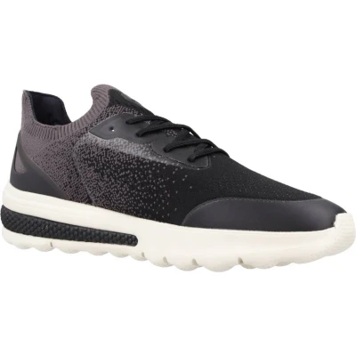 Afbeelding van Geox U Spherica Actif Sneakers laag, Heren, Maat: 41, Black anthracite Textiel/ synthetisch