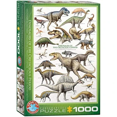 Image de EurographicsPuzzles Dinosaures Période du crétacée puzzle 1000 pièces