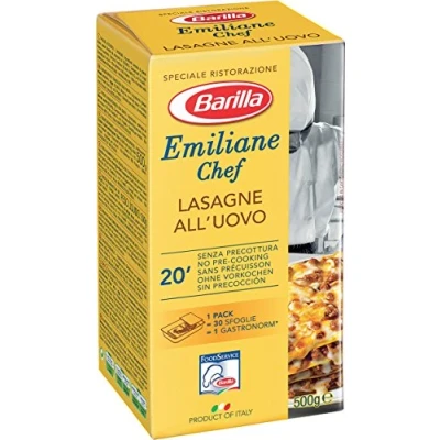 Afbeelding van Barilla Emiliane Chef All&#039; Uovo Lasagne, 6 x 500 g, stuks
