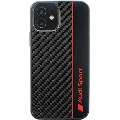 Afbeelding van Audi Sport Carbon Fiber Back Case Geschikt voor Apple iPhone 12/12 Pro (6.1&quot;) Zwart