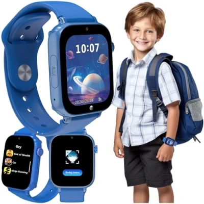 Afbeelding van Forever smartwatch GPS WiFi 4G Kinderen Kijk Me! 3 KW 520 blauw, Smartwatches