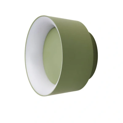 Afbeelding van LOOM DESIGN LED plafondlamp Cookie, groen aluminium Ø 15 cm