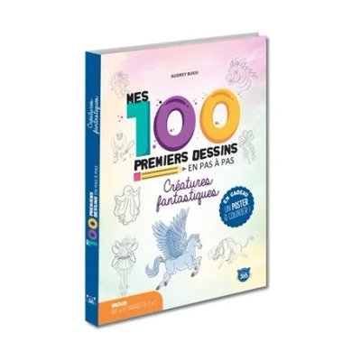 Image de Mes 100 premiers dessins en pas à Créatures fantastiques