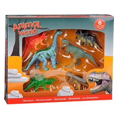 Afbeelding van Johntoy Dinosaurussen Giftbox, 6st.
