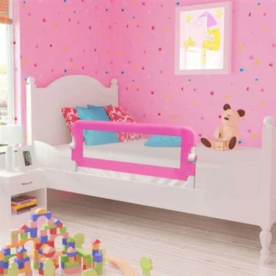 Image de vidaXL Barrière de lit pour enfants 102x42 cm Rose10101