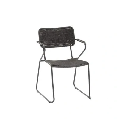 Afbeelding van TASTE By 4 Seasons Swing Stapelbare Tuinstoel Anthracite Grijs Tuinstoelen