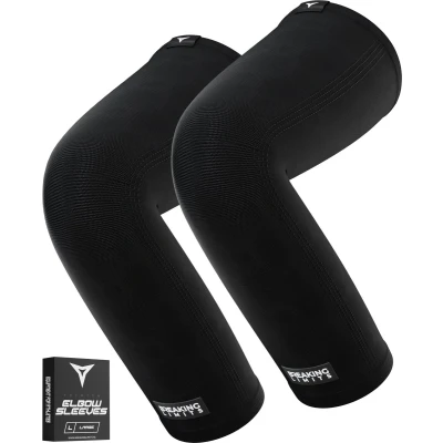 Afbeelding van Breaking Limits Elbow Sleeves Powerlifting Wraps Elleboogbraces Elleboogbrace Tennisarm Fitness (M)