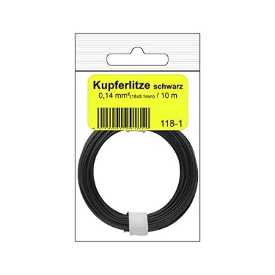 Afbeelding van Donau Elektronik 118 1 Draad x 0.14 mm² Zwart 10 m