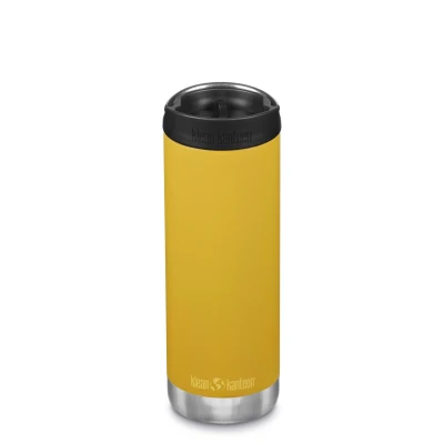 Afbeelding van Klean Kanteen TKWide thermosfles met koffiedop 473 ml geel