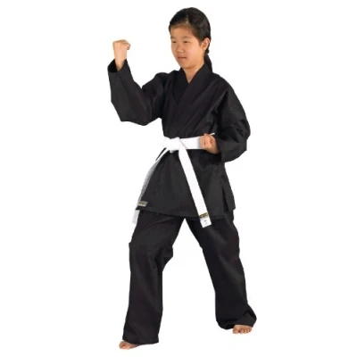 Afbeelding van KWON Karatea Shadow Karate Outfit voor kinderen, zwart, 150 cm