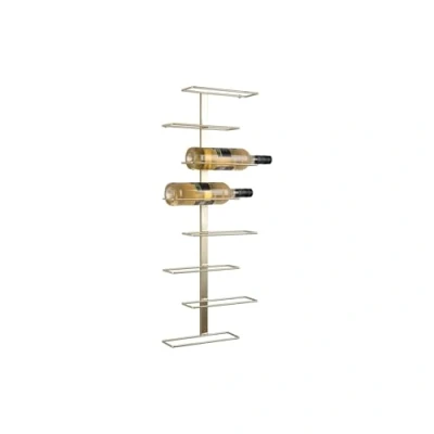 Afbeelding van Present Time Wijnrek Float Goud 32.5x9.5x80.5cm Modern