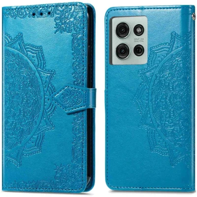 Afbeelding van imoshion Mandala Bookcase voor de Motorola Moto G75 5G Turquoise