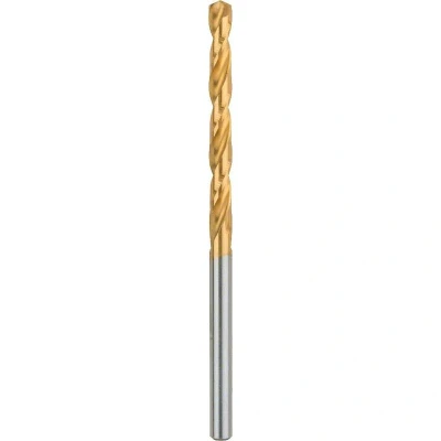Afbeelding van Bosch Accessories 2608596691 HSS Metaal spiraalboor 4 mm Gezamenlijke lengte 75 TiN DIN 338 Cilinderschacht 1 stuk(s)
