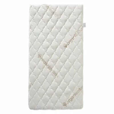 Afbeelding van Babymatras van biologisch katoen 60x120x10 cm 100% Afneembare hoes Geen chemische behandeling