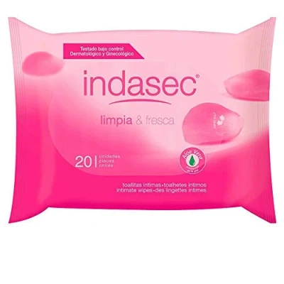 Afbeelding van INDASEC TOALLITA HIGIENE INTIMA 20 U