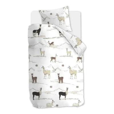 Afbeelding van Beddinghouse x Hanneke de Jager Lama Mountain Natural 140x200/220 + 1x 60x70 Naturel