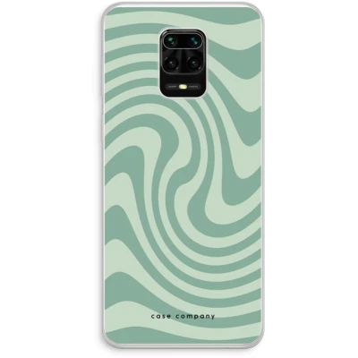 Afbeelding van Case Company® hoesje geschikt voor Xiaomi Redmi Note 10 Lite Swirl Groen Soft Cover Telefoonhoesje Bescherming aan alle Kanten en Schermrand