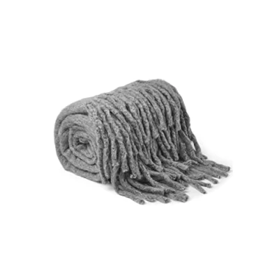 Afbeelding van Meyco Home Uni plaid grey melange