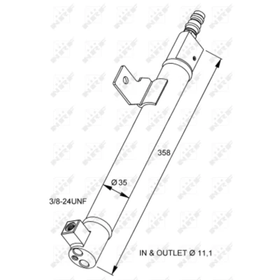 Afbeelding van NRF 33281 Filter Droger Aluminium VOLVO: V70 2