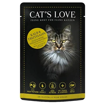 Afbeelding van 12x85g Cat&#039;s Love Kalf &amp; Kalkoen Nat Kattenvoer