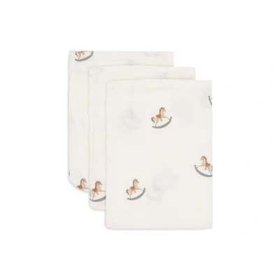 Afbeelding van Jollein hydrofiele washandjes nostalgic ride 3st