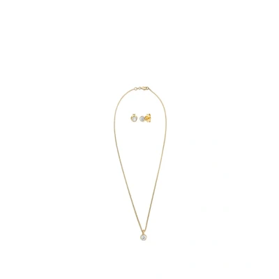 Afbeelding van Elli Jewelery SET Classic Oorbellen goldcoloured, Dames, Maat: 45, Gold coloured
