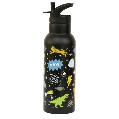Afbeelding van A Little Lovely Company XL Dubbelwandige RVS drinkfles thermos Galaxy