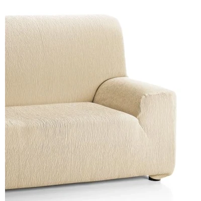 Image de Martina Home Emilia Housse élastique pour canapé 4 places, beige, de 220 à 260 cm large