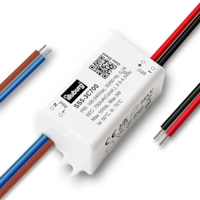 Afbeelding van illuburg led transformator, waterdicht, IP65, 700 mA, constante stroom, 2 W, 3 voeding, driver