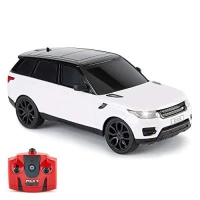 Image de CMJ RC Cars Télécommande Supercar Gamme Lumières LED, 2.4GHZ Range Rover Sport (Blanc)