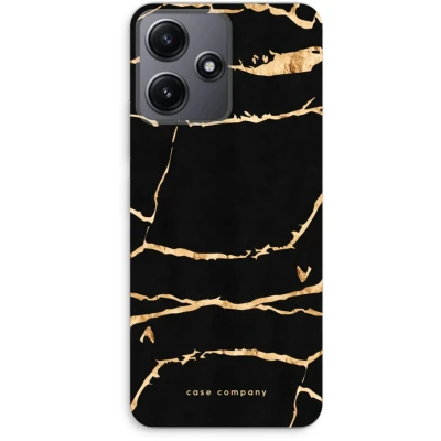 Afbeelding van Case Company® hoesje geschikt voor Xiaomi Redmi 12 Gouden marmer Soft Cover Telefoonhoesje Bescherming aan alle Kanten en Schermrand