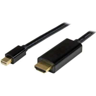 Afbeelding van DisplayPort naar HDMI Kabel Startech MDP2HDMM1MB 4K Ultra HD Zwart 1 m