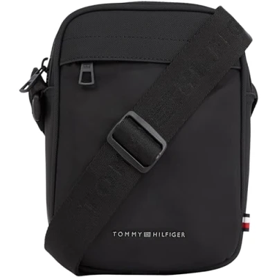 Afbeelding van Tommy Hilfiger Repreve MINI Reporter Schoudertas, Heren, Maat: One Size, Black