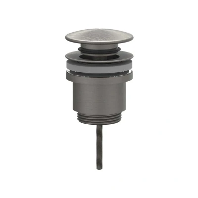 Afbeelding van IVY afsluitbare klikplug Geborsteld Metal Black PVD