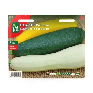 Afbeelding van Zaadset Courgette Multicolor Vruchten 15 tot 20 cm, meerdere kleuren