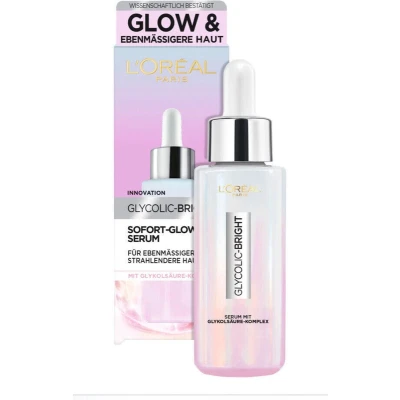 Afbeelding van L&#039;Oreal Paris Glycolic Bright Glow Serum voor een egalere, stralende huid 30ml