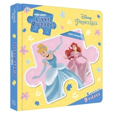 Image de DISNEY PRINCESSES Mon Petit Livre Puzzle 5 Puzzles 9 Pièces Robes féériques