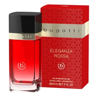 Afbeelding van bugatti Eleganza Rosa Eau de Parfum voor dames, 60 ml, sensuele damesgeur alle leeftijden en gelegenheden, verleidelijke combinatie van perzik, iris vanille, bloemengeur