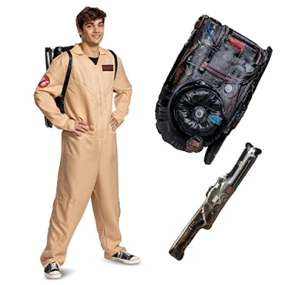 Afbeelding van DISGUISE Ghostbusters Officieel Deluxe Ghostbuster kostuum voor volwassenen, uniseks, maat XL (50 52)