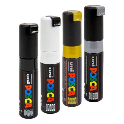Afbeelding van uni ball Paint Marker op waterbasis Posca PC 8K donkergroen paintmarker