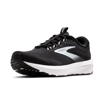 Afbeelding van Brooks Revel 7 Hardloopschoenen neutraal, Heren, Maat: 41, Black white Textiel