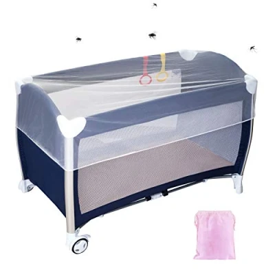 Afbeelding van LEMESO muggennet insectenbescherming universeel voor kinderwagen, autostoel, bed, paraplu, baby&#039;s, kinderen, maat L