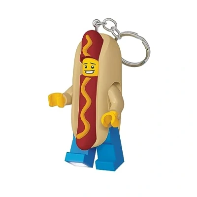 Afbeelding van LEGO Iconic Sleutelhanger LED Lampje Hotdog Man