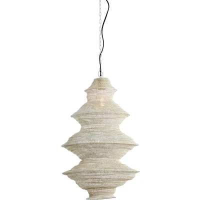 Afbeelding van Light &amp; Living Hanglamp NAKISHA Ø40x70cm Grijs