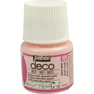 Afbeelding van Verf lichtroze acryl mat dekkend 45 ml déco Pébéo